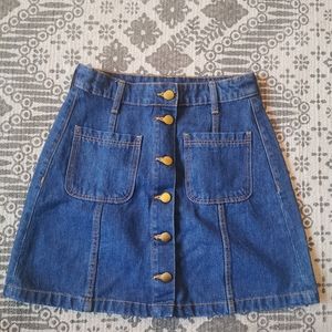 H&M Divided Denim Skirt Size 4